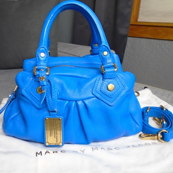 Marc by Marc Jacobs Classic Q Baby Groovee Blue Handbags - Marc by Marc Jacobs Classic Q Baby Groovee Blue